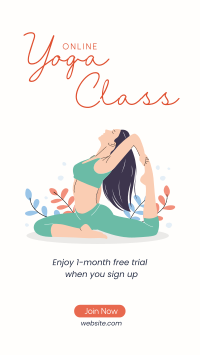 Online Yoga Class Facebook Story Design