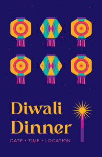 Diwali Lights Invitation Design
