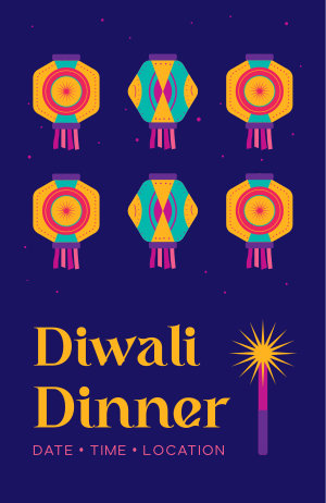 Diwali Lights Invitation Image Preview