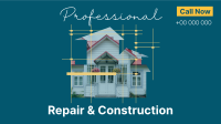 Repair and Construction Facebook Event Cover Design