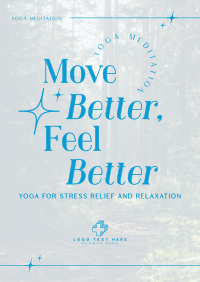 Modern Feel Better Yoga Meditation Poster Image Preview