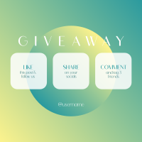 Gradient Planet Giveaway Instagram post Image Preview