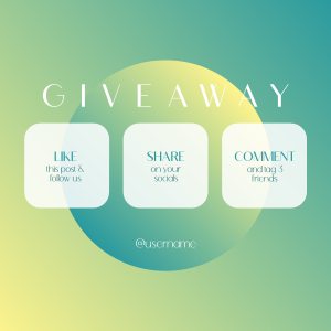 Gradient Planet Giveaway Instagram post Image Preview