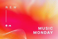Music Monday Gradient Pinterest board cover Image Preview