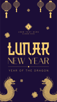 Lucky Lunar New Year Instagram story Image Preview