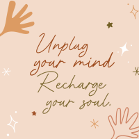 Unplug your mind Instagram post Image Preview