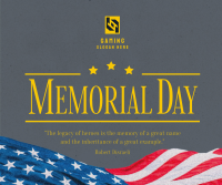 Modern Minimalist Memorial Day Facebook post Image Preview