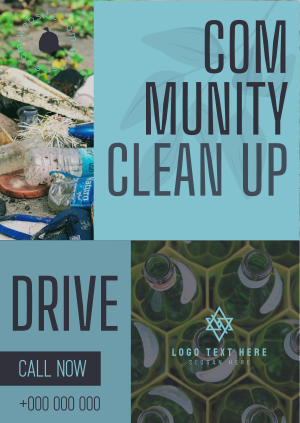 Community Clean Up Drive Poster Image Preview