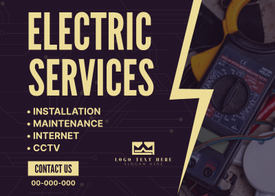 Electrical Service Professionals Postcard Image Preview