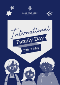 Cartoonish Day of Families Flyer Image Preview