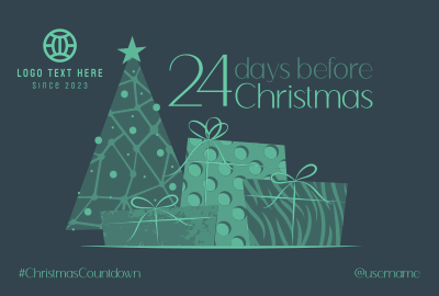 Fancy Christmas Countdown Pinterest board cover Image Preview
