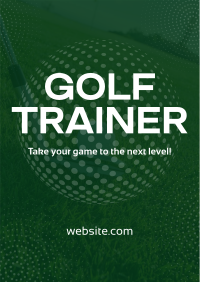 Golf Trainer Poster Design