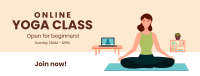 Online Yoga Facebook Cover Design