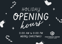 Quirky Holiday Opening Postcard Image Preview