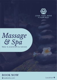 Zen Massage Services Poster Design
