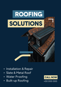 Roofing Solutions Poster Design