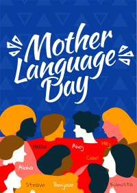 Abstract International Mother Language Day Poster Image Preview