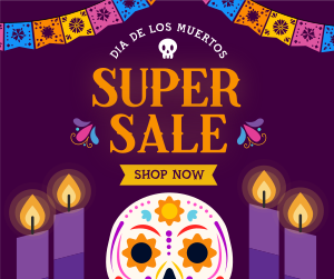 Candle Vigil  De Los Muertos Sale Facebook post Image Preview