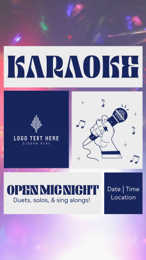 Karaoke Open Mic Facebook story Image Preview