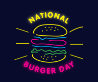 Neon Burger Facebook Post Image Preview