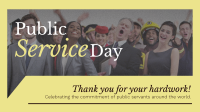 Public Service Day Animation Design