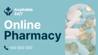 Modern Online Pharmacy Facebook Event Cover Design