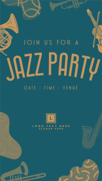 Groovy Jazz Party Instagram reel Image Preview