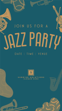 Groovy Jazz Party Instagram Reel Image Preview