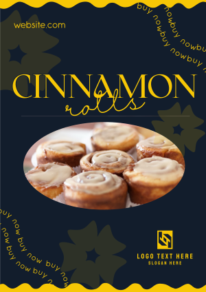 Tasty Cinnamon Rolls Flyer Image Preview
