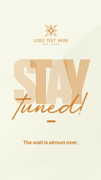 Simplistic Stay Tuned Instagram reel Image Preview