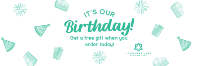 Business Birthday Promo Twitter header (cover) Image Preview