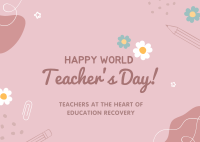 Teacher's Day Postcard Design