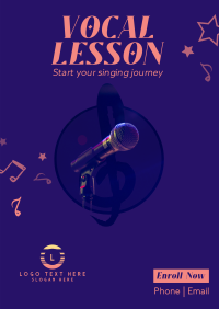 Vocal Lesson Poster Image Preview