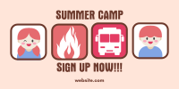 Summer Camp Registration Twitter post Image Preview