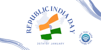 Indian Flag Twitter Post Design