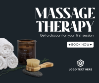 Massage Therapy Facebook Post Design