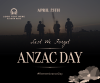 Silhouette Anzac Day Facebook post Image Preview