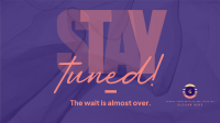Simplistic Stay Tuned Facebook event cover Image Preview