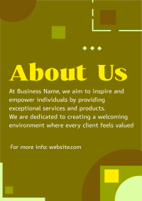 About Us Introductory Flyer Image Preview
