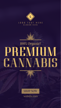 High Quality Cannabis Facebook Story Design