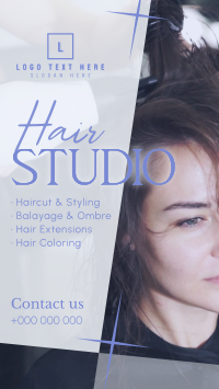 Elegant Hair Salon Instagram reel Image Preview