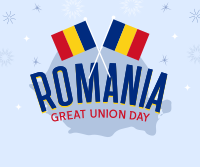 Romania Great Union Day Facebook Post Design