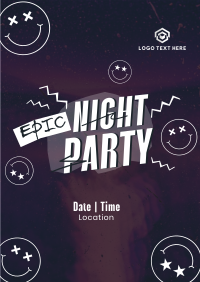 Epic Night Party Flyer Design