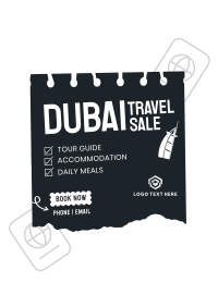Dubai Travel Destination Poster Design