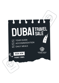 Dubai Travel Destination Poster Image Preview