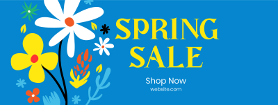 Flower Spring Sale Facebook cover Image Preview