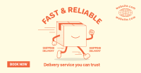 Delivery Package Mascot Facebook ad Image Preview