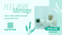 Relaxing Massage Therapy Facebook Event Cover Design