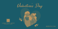 Valentine Couple Twitter Post Design