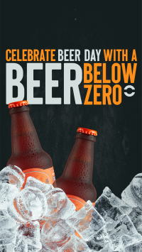 Beer Below Zero Instagram Story Design